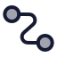 Orthogonaledge icon with duotone standard style
