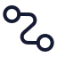 Orthogonaledge icon with stroke standard style