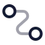 Orthogonaledge icon with twotone rounded style