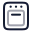 Oven icon with twotone rounded style