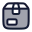 Package icon with duotone rounded style