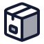 Package icon with duotone rounded style