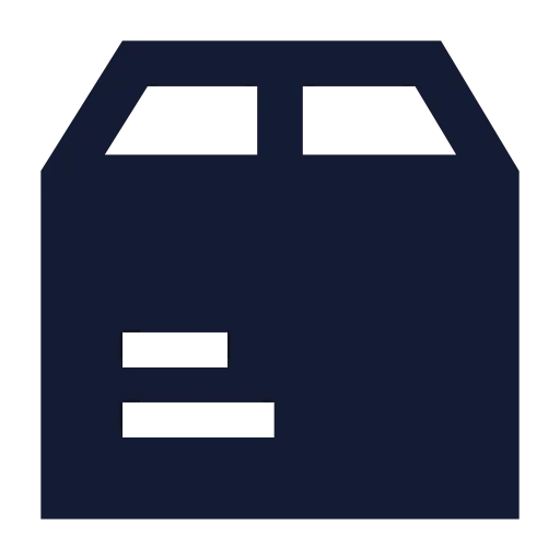 Package 04 Icon in Solid Sharp style