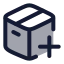 Packageadd icon with duotone rounded style