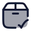 Packagedelivered icon with duotone rounded style