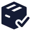 Packagedelivered icon with solid standard style