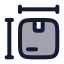 Packagedimensions icon with duotone rounded style