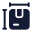 Packagedimensions icon with solid standard style