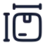 Packagedimensions icon with stroke rounded style