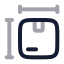 Packagedimensions icon with twotone rounded style