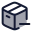 Packageminus icon with duotone rounded style