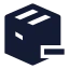 Packageminus icon with solid sharp style