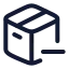Packageminus icon with stroke rounded style