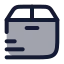 Packagemoving icon with duotone rounded style