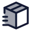 Packagemoving icon with duotone standard style