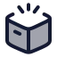 Packageopen icon with duotone rounded style