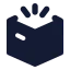 Packageopen icon with solid standard style