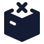 Packageoutofstock icon with solid standard style