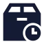 Packageprocess icon with solid sharp style