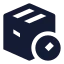 Packageprocess icon with solid sharp style