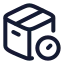 Packageprocess icon with stroke rounded style