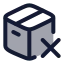 Packageremove icon with duotone rounded style