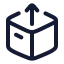 Packagesent icon with stroke rounded style