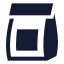 Packaging icon with solid sharp style