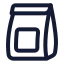 Packaging icon with stroke rounded style