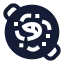 Paella icon with solid sharp style