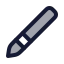 Paintbrush icon with duotone rounded style