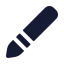 Paintbrush icon with solid rounded style