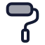 Paintbrush icon with duotone rounded style