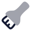 Paintbrush icon with bulk rounded style