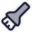 Paintbrush icon with duotone standard style