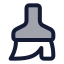 Paintbrush icon with duotone standard style
