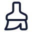Paintbrush icon with stroke standard style