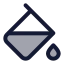 Paintbucket icon with duotone standard style