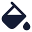 Paintbucket icon with solid rounded style