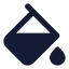 Paintbucket icon with solid standard style