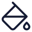 Paintbucket icon with stroke standard style