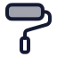 Paintroller icon with duotone rounded style