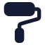 Paintroller icon with solid standard style