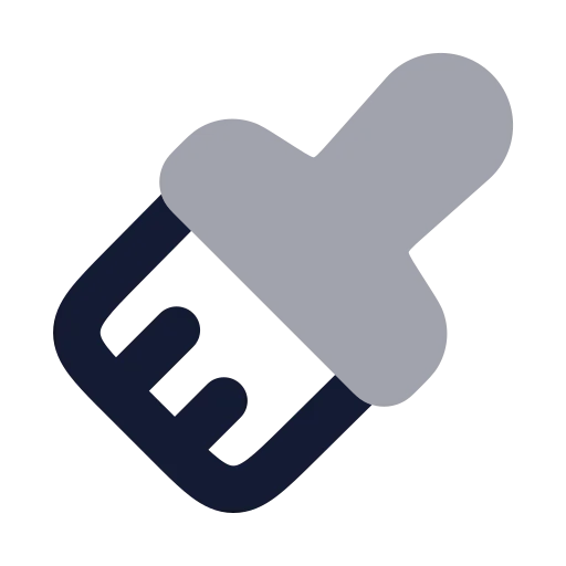 Paintbrush Icon in Bulk Rounded style