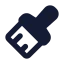 Paintbrush icon with solid standard style
