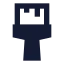 Paintbrushvertical icon with solid sharp style