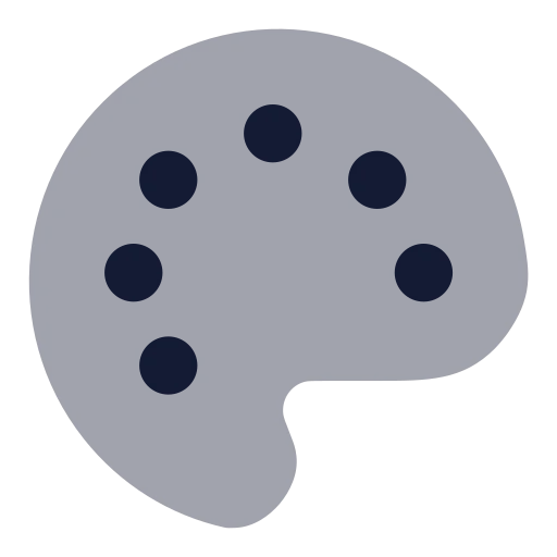 Palette Icon in Bulk Rounded style