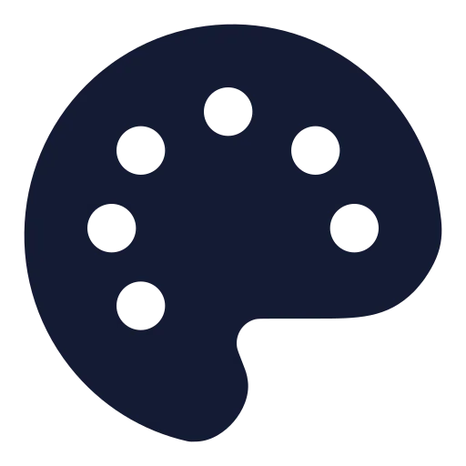 Palette Icon in Solid Rounded style