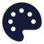 Palette icon with solid standard style