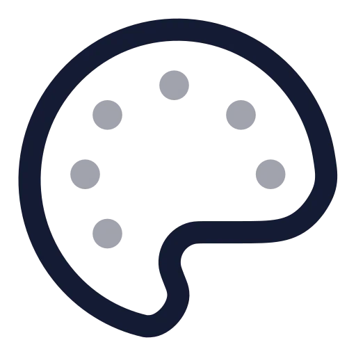 Palette Icon in Twotone Rounded style